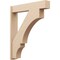 Ekena Millwork 7 1/2-in W x 38-in D x 46-in H Balboa Block Rough Cedar Woodgrain TimberThane Outlooker, Primed Tan OUTUR075X38X46BOA44RCPR - alternate 1
